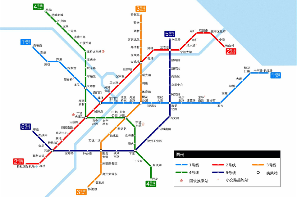 宁波轨道交通2020年规划