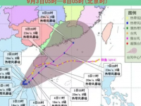中央气象台9月3日06时发布台风蓝色预警