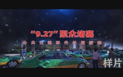 聚众堵塞公共交通事故应急实战流程仿真动画