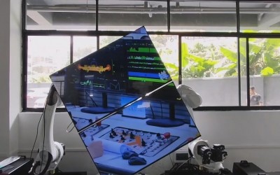 彬长集团展厅机械臂展区智慧矿区宣传片